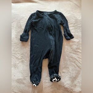 Caden Lane Black Kids Footie Pajamas
